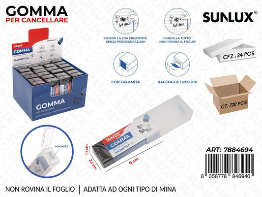 Sunlux Esp. Gomma per Cancellare Ass. 2.1*6*1.1CM