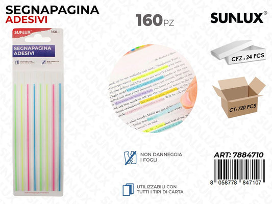 Sunlux Segnapagina Adv 160PCS 140*5MM / Pz da 24