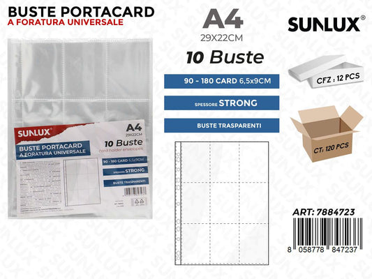 Sunlux Buste Portacard A4 90*180CARD 10PCS