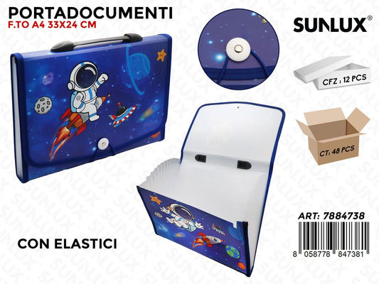 Sunlux Portadocumenti Space c/ Elast. 33*24CM