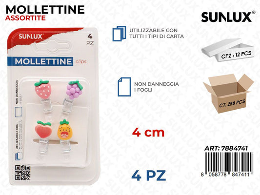 Mollettine Ass. 4Pcs 4Cm