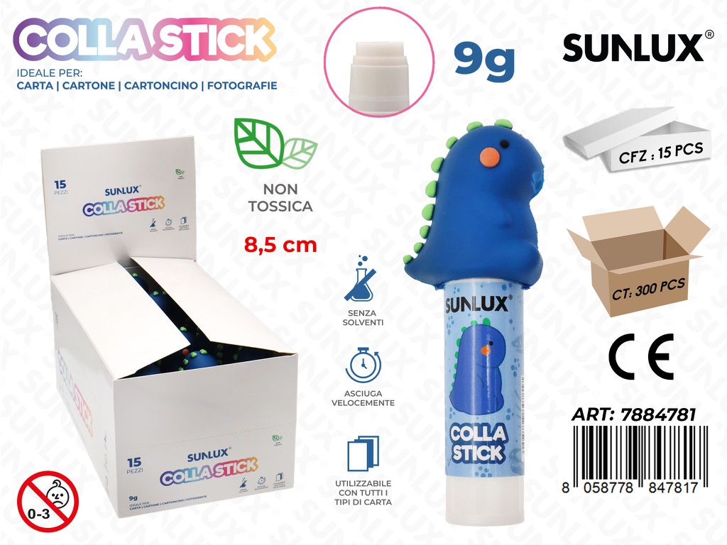 Sunlux Colla Stick Dinosauro 9GR. 8.5CM
