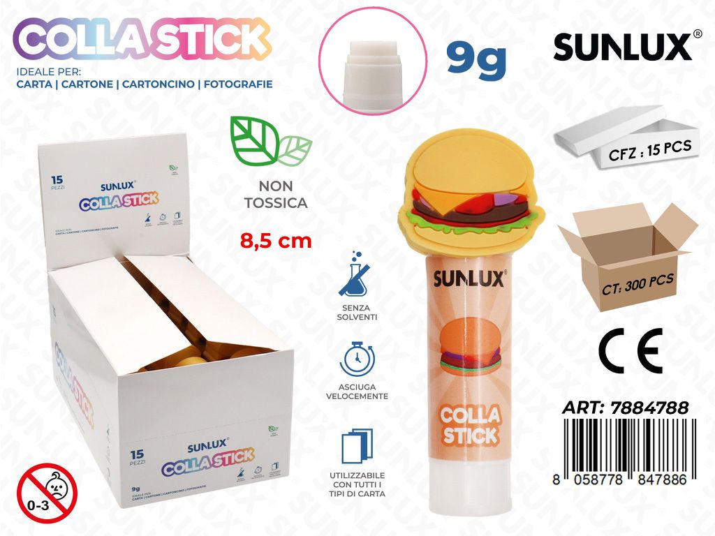 Sunlux Colla Stick Hamburger 9GR. 8.5CM