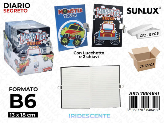 Diario Segreto M.Truck C/Lucchetto 13*18Cm