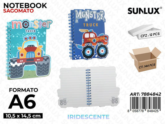 Notebook M.Truck Sagomato A6 10.5*14.5Cm
