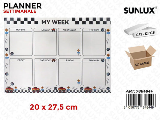 Planner Settimanale M.Truck 20*27.5Cm