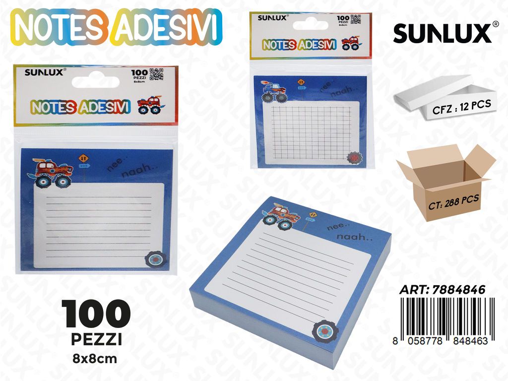 Notes Adv M.Truck 100F 8*8Cm