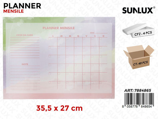 PLANNER MENSILE 35.5*27CM