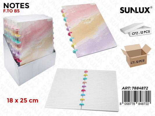 NOTES F.TO B5 18*25CM