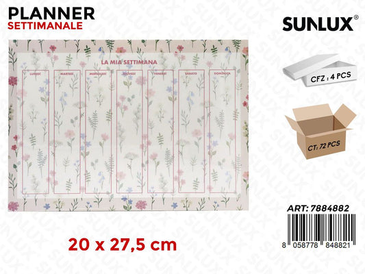 PLANNER SETTIMANALE 20*27.5CM
