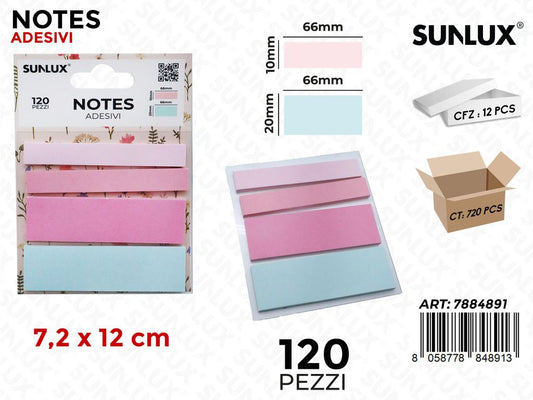 NOTES ADV 120F ASS. 7.2*12CM