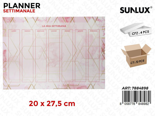 PLANNER SETTIMANALE 20*27.5CM
