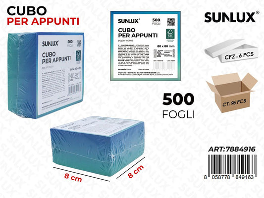 CUBO PER APPUNTI 500F 8*8CM