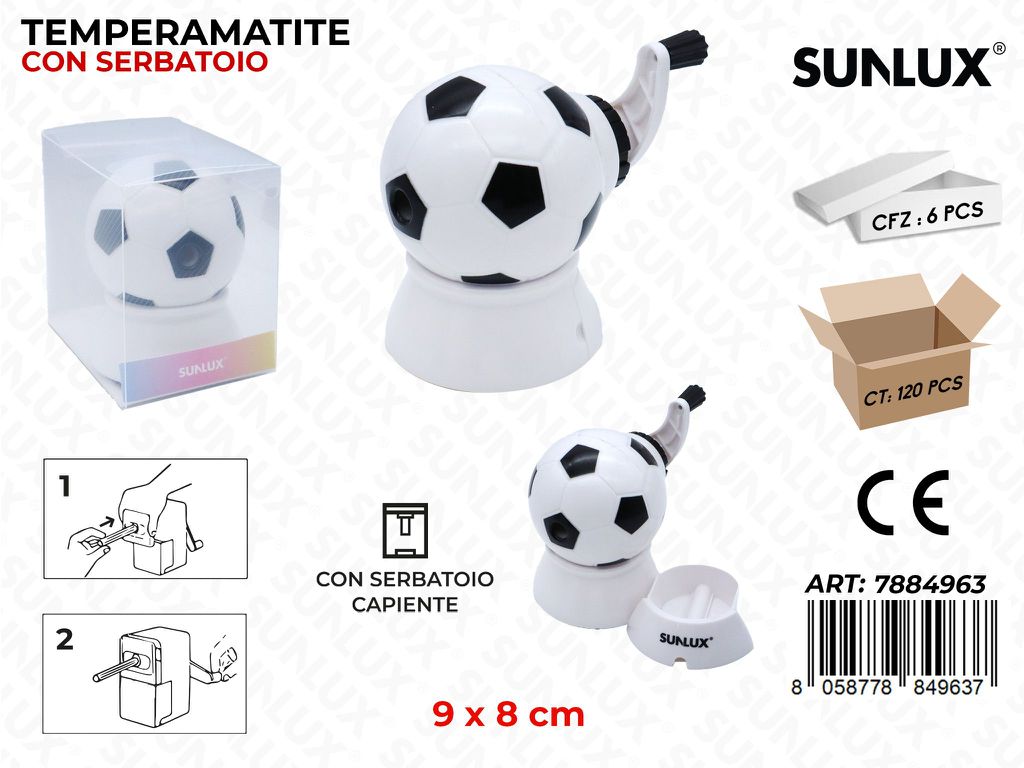 Sunlux Temperamatite c/ Serbatoio Ass. 9*8CM