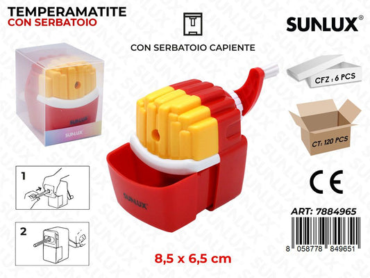 Sunlux Temperamatite c/ Serbatoio Ass. 8.5*6.5CM