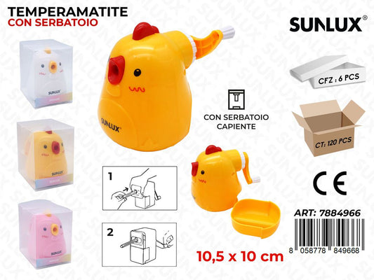 Sunlux Temperamatite c/ Serbatoio Ass. 10.5*10CM
