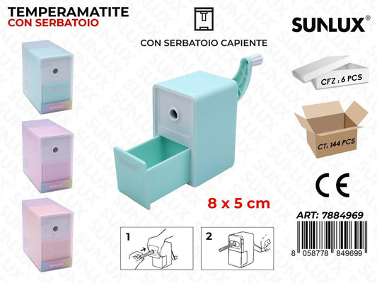 Sunlux Temperamatite c/ Serbatoio Ass. 8*5CM