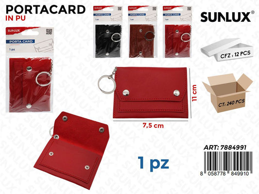 Sunlux Porta Card in Pu 7.5*11CM