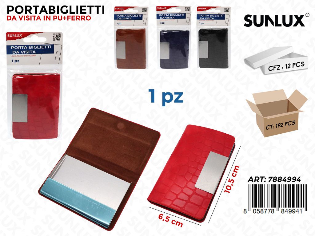 Sunlux Porta Biglietti da Visita 6.5*10.5CM