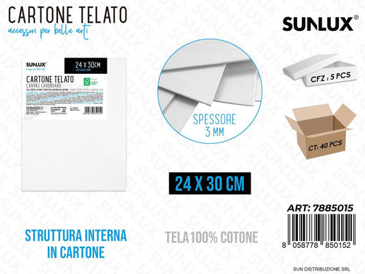 Cartone Telato per Pittura 24*30CM*3MM