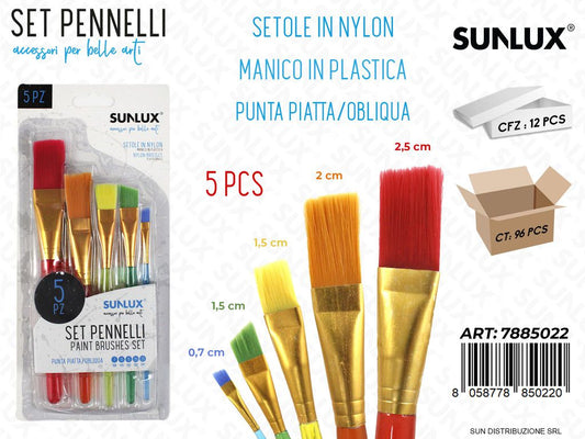 Set 5 Pennelli da Disegno Mis. Ass.