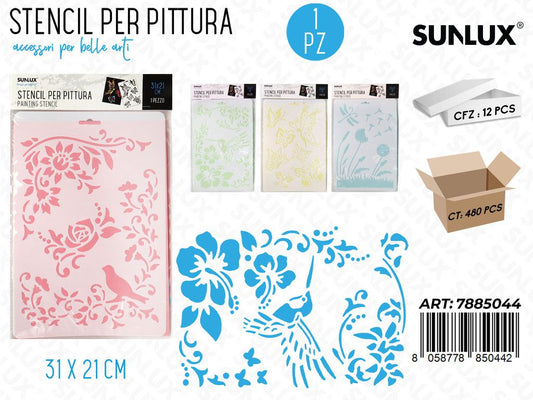 Stencil per Pittura Ass. 31*21 Cm