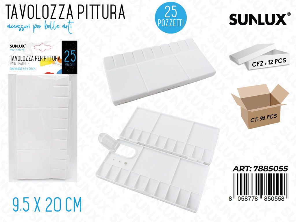 Tavolozza Colori 25FORI 20*10CM