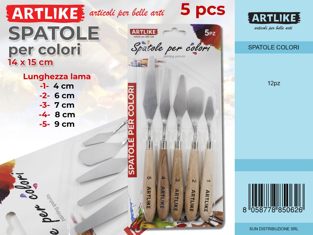 Set Spatole per Colori 5PC