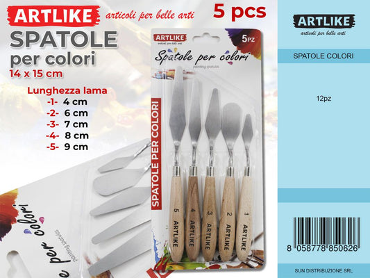 Set Spatole per Colori 5PC