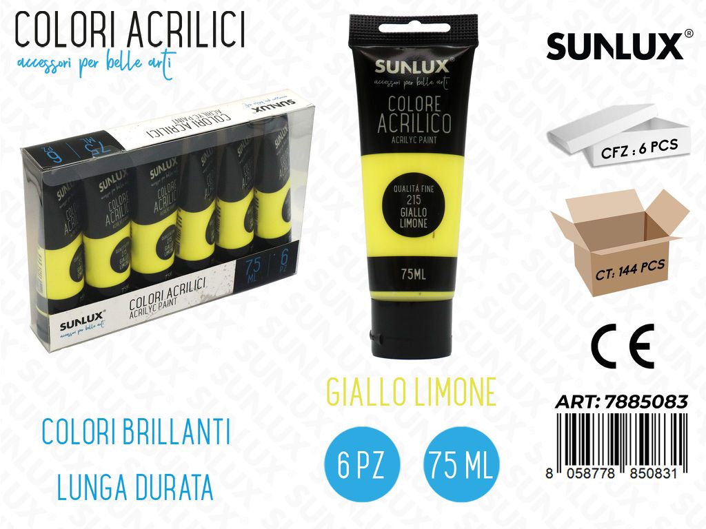 Colori Acrilico 215 Giallo Limone 75ML