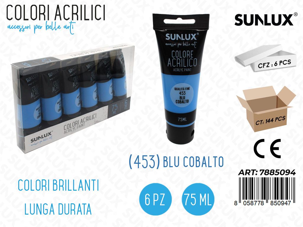 Colori Acrilico 75ML 453 Blu Cobalto