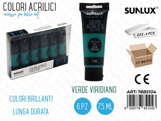 Colori Acrilico 75ML 560 Verde Viridiano