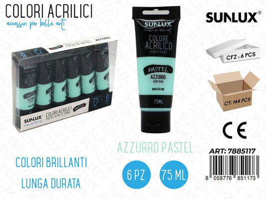 Colori Acrilici 75ML Azzurro Pastel