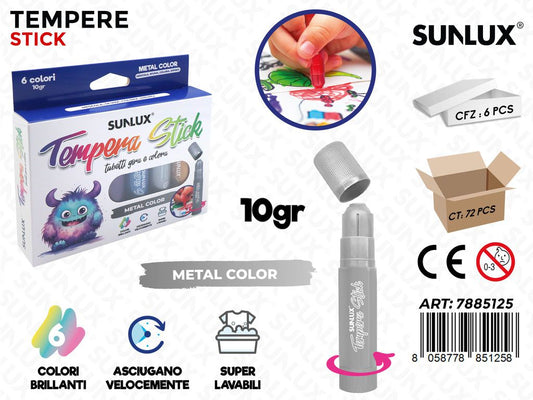 Sunlux Tempere Stick Metal Color Ass. 10GR