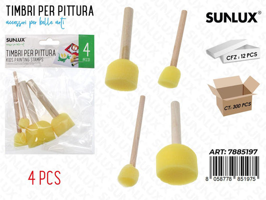 Kit Pittura in Spugna 4PCS Ass.