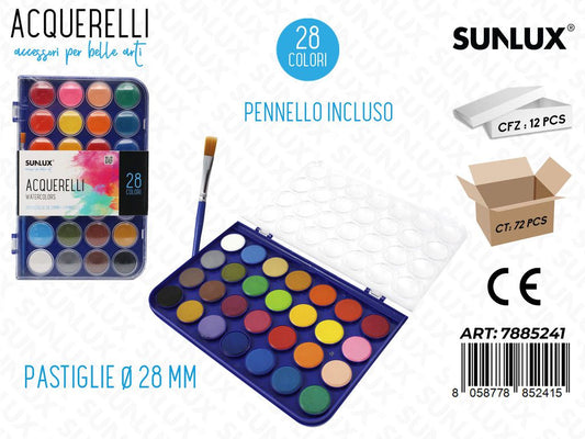 Colori Acquerelli 28 Colori