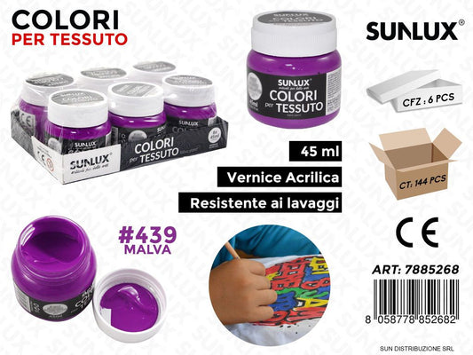 Colori per Tessuto 439 Malva 45ML