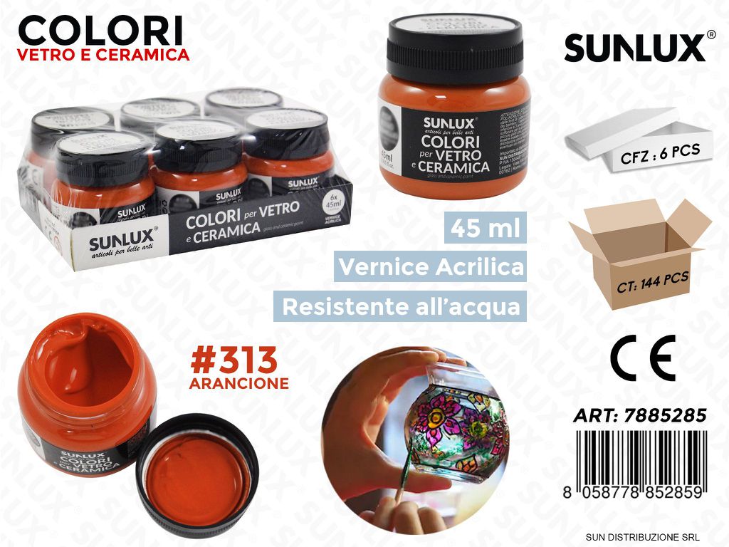 Colori Vetro- Ceramica 313 Arancio 45ML
