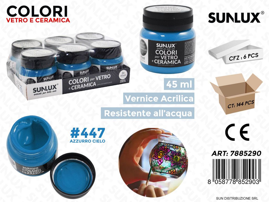 Colori Vetro- Ceramica 447 Azzurro Cielo 45ML