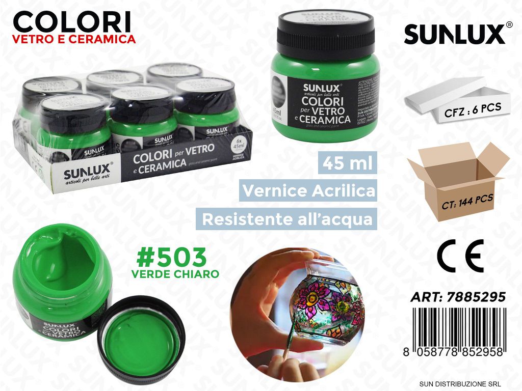 Colori Vetro- Ceramica 503 Verde C. 45ML