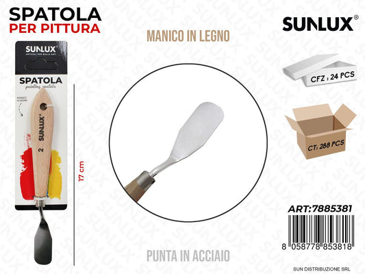 Spatola per Pittura N.2 Acciaio 17CM