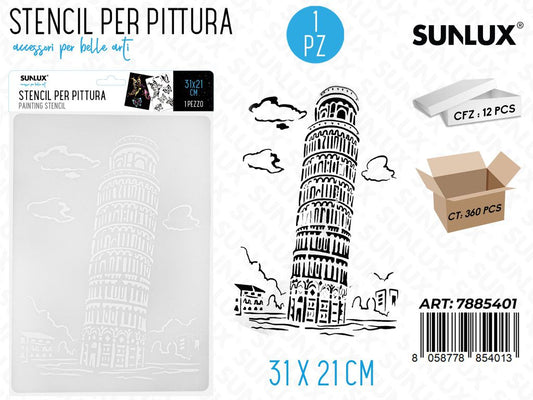 Sunlux Stencil per Pittura 31*21CM