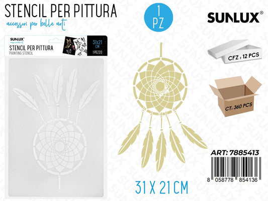 Sunlux Stencil per Pittura 31*21CM