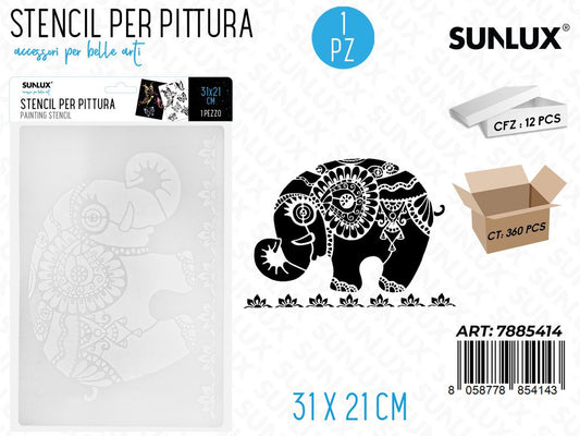 Sunlux Stencil per Pittura 31*21CM