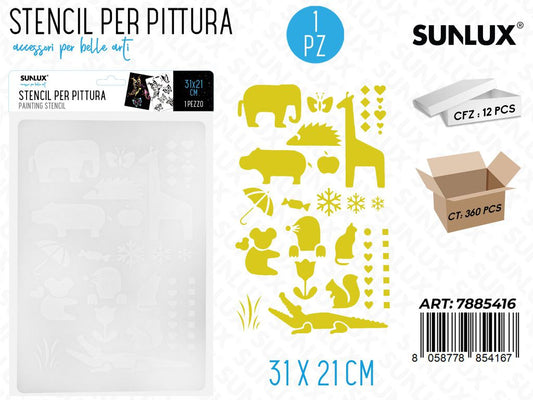 Sunlux Stencil per Pittura 31*21CM