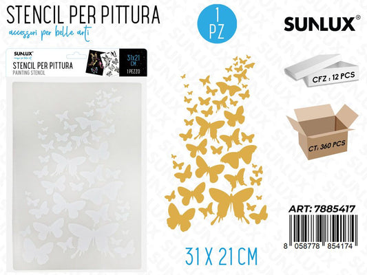 Sunlux Stencil per Pittura 31*21CM