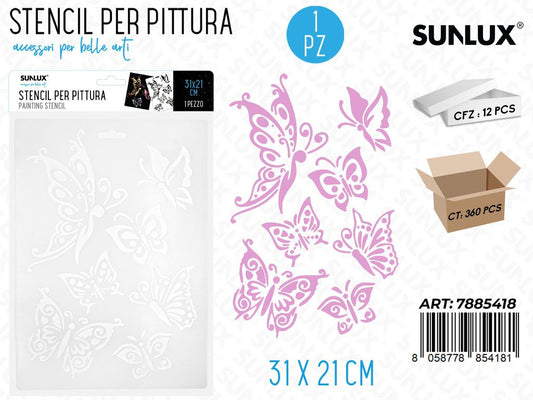 Sunlux Stencil per Pittura 31*21CM