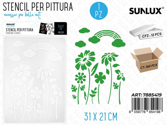 Sunlux Stencil per Pittura 31*21CM