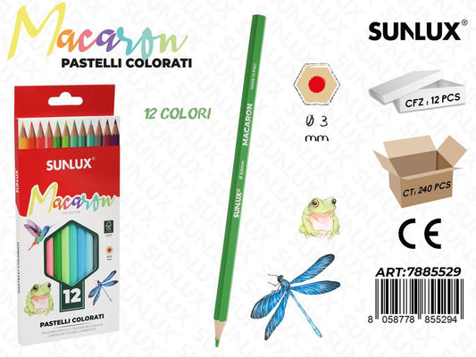 Pastelli Colorati 12 Colori D. 3MM