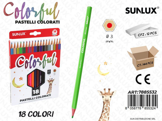 Pastelli Colorati Colorful 18PCS 3MM